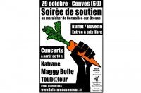 Samedi 29 octobre : concert de soutien à Hugues Berger (maraîcher bio)