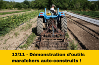 L’auto-construction au service des maraîcher.es ! Démonstration d’outils et discussions.